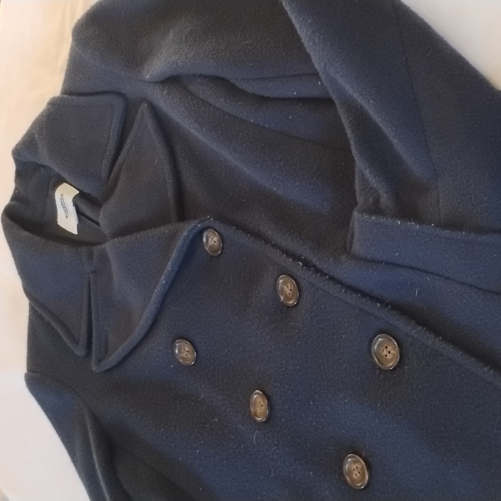 Old Navy Peacoat Size Medium Classic Dark Navy Blue Preppy